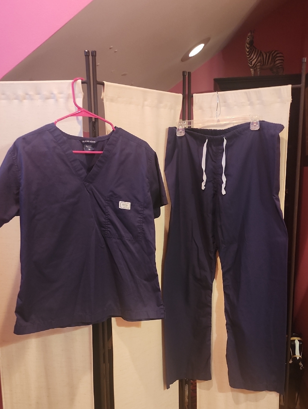 Blue Sky Navy Scrub Pants